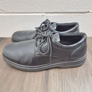 DS SLIP & OIL RESISTANT NON MARK BLACK MEMORY FOAM CASUAL SHOES MENS SIZE 10.5M